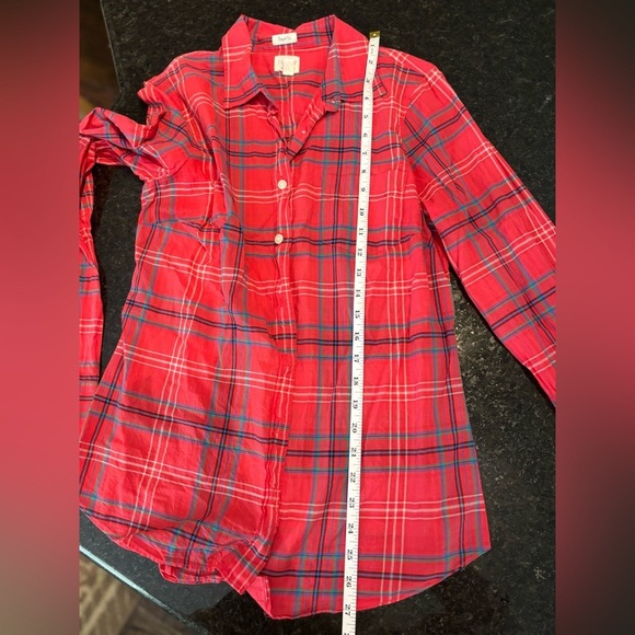 J. Crew Factory Small Shirt Classic Button-Down Perfect Fit Multi-Color Plaid - Picture 5 of 8